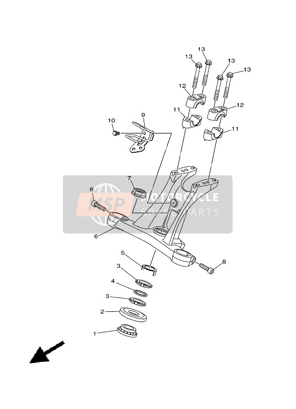 Yamaha XMAX 125 2021 STEERING for a 2021 Yamaha XMAX 125